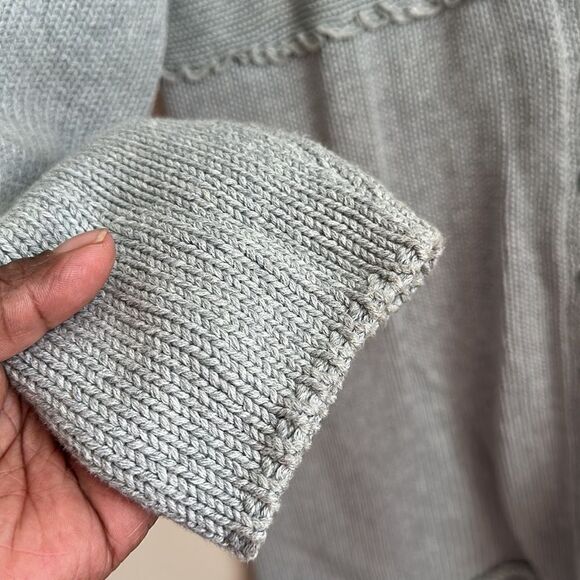 J. Jill Gray Cardigan Sweater M - Picture 5 of 8